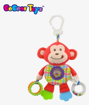 Bobeartoys Custom Soft Animal Monkey Plush Toy Teether - Infant
