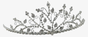 Swirling Rhinestone Branch Tiara - Tiara