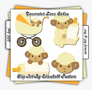 Included In Baby Monkey Clip Art Yellow Is A Baby Monkey - Cartoon
