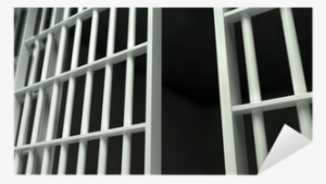 White Bar Jail Cell Perspective Unlocked Sticker • - Johnson County Jail In Indiana