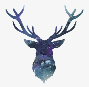 Deer Antler Head Horn Hipster Ftestickers - Antler