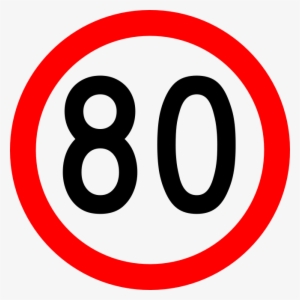 Australian Speed Limit 80 Final - Speed Limit Signs 80