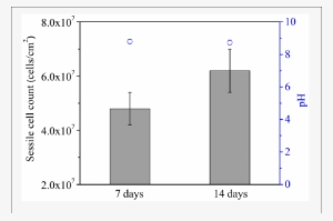 Sessile Cell Counts On The Coupon Surface And Ph Values - Diagram
