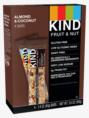 Kind Bars, Almond & Coconut, Gluten Free, - Kind Fruit And Nut Bars, Raspberry Cashew