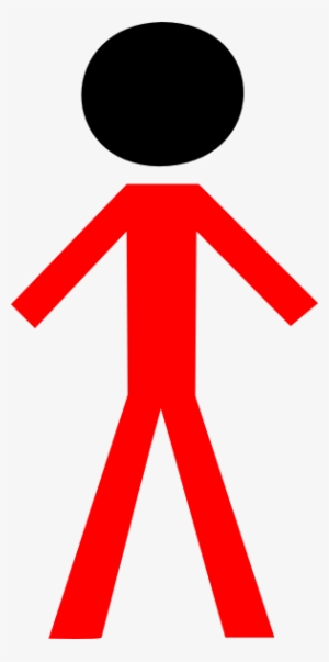 Red Man Black Face Clip Art - Clip Art