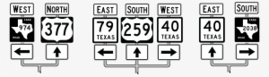 Horizontal Arrangement - Texas State Highway 40 Sticker Decal R2294 Highway