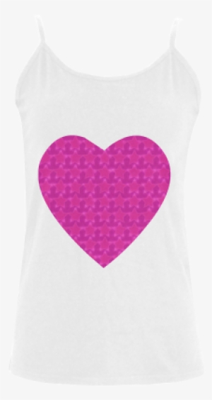 Zappy Pink Stars Women's Spaghetti Top (model - Active Tank
