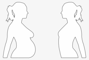 White Silhouette Of Woman