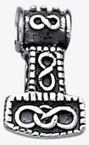 White Bronze Thor Hammer Pendant - Jewellery