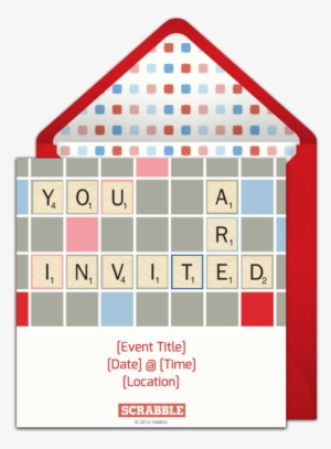 Scrabble Online Invitation From Punchbowl - Game Night Invitations