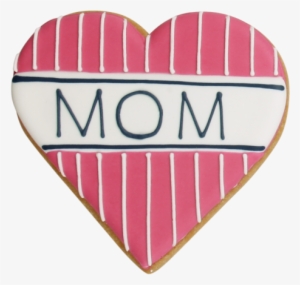 Preppy Mom Heart Cookie Party Favor - Cookie