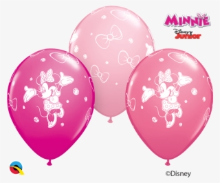 Minnie Mouse Assorted Pinks 11" Latex Balloons - Minnie Mouse Latex Balloons 6s