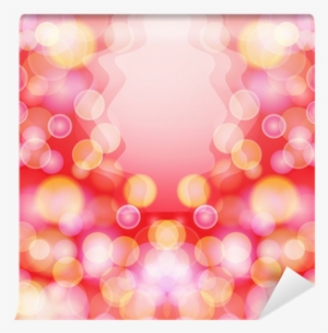 Bright Red Abstract Background With Bokeh Effect - Abstract Art