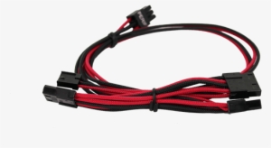450-650 G2/g3/gp/gm/p2/pq/t2 Red/black Power Supply - Red/black Sleeved Cables For Evga 550-650 G2/p2/t2