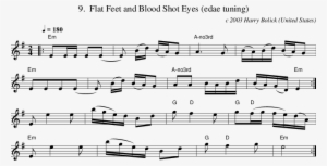 Flat Feet And Blood Shot Eyes - Wall E Piano Sheet Music