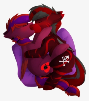 Oddends, Broken Horn, Couple, Kissing, Oc, Oc Only, - Illustration