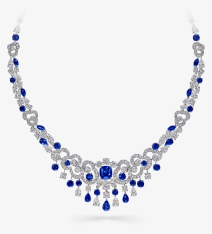 A Graff Nuage Sapphire And Diamond Necklace - Jewellery