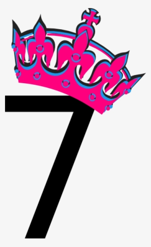 Pink Number 7 Clipart - Number 7 In Pink