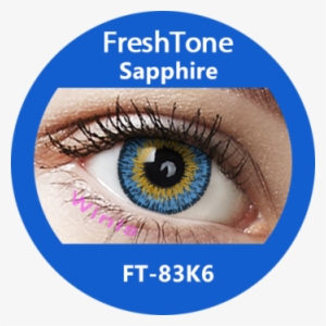 Eye Lenses 15 Mm 3 Tone Freshtone Eye To Eye 1 Year - Freshtone Pure Blue