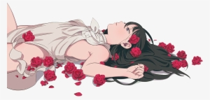 Animox - Anime Girl Laying Png