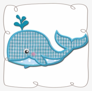 Whale Applique Machine Embroidery Design Pattern-instant - Cartoon
