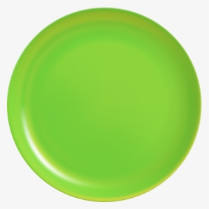 Green Plate Png Clip Art - Plate
