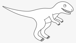 Drawn Tyrannosaurus Rex Outline - Outline Of At Rex
