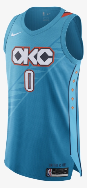 Oklahoma City Thunder City Edition Nike Authentic Westbrook - Oklahoma City Thunder