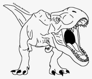 Tyrannosaurus Rex Line Drawing