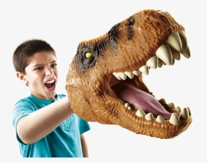 Jurassic World Chomping Dino Head Hand Puppets Tyrannosaurus