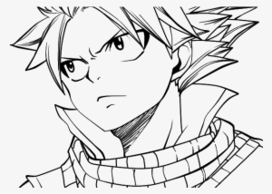 Drawn Fairy Tale Black And White - Natsu Dragneel