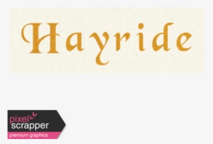 Hayride Word Art - Beautiful Word