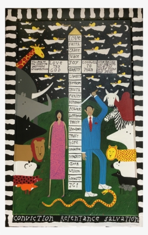 "modern Day Adam & Eve" - Postage Stamp