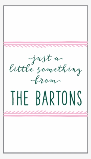 Bordered Gift Stickers - Handwriting