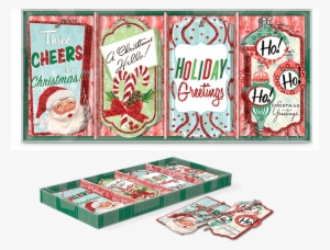 Retro Patterns Gift Tags - Molly & Rex Gift Tags Holiday Retro 16 Pc