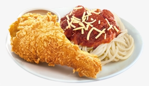 1pc Chicken With Spaghetti - Spaghetti With Chicken Jollibee