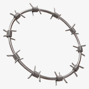 Halo Barbedwire Barbed Wire Circle Angel Grunge Goth - Fence Wire Circle