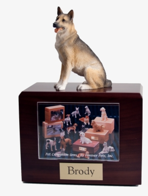 German Shepard-sitting - Dog Figurines