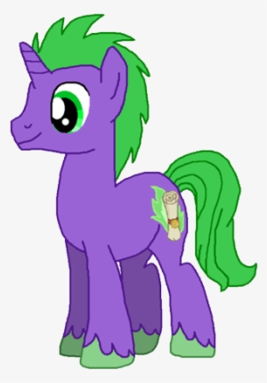 Spike As A Unicorn - Mlp Spike Unicorn