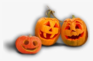 Group Of Hand Carved Pumpkins - Carved Pumpkin Png Transparent