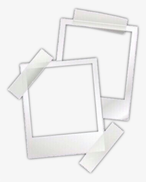 White Polariod Tape Overlay Freetoedit - Transparent Editing Overlays Png