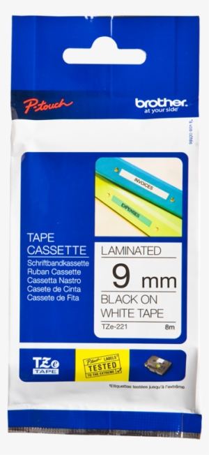 Brother 12mm Tape Black On White
