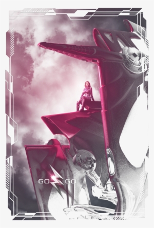 Power Rangers Pink Zord Poster Men's Regular Fit T-shirt - Zord Power Ranger 2017