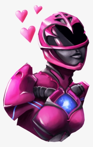 Pink Power Ranger Sticker - Kimberly Hart