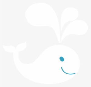 Whale Outline Cliparts - Cute Cartoon Whale Black And White