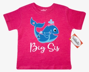 Big Sis Announcement Toddler T-shirt Has Cute Whale - Inktasticinc Flip-flopper Kleinkind T-shirt Von Inktastic
