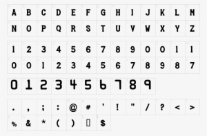 Character Map - Tigres Uanl Tipografia Png