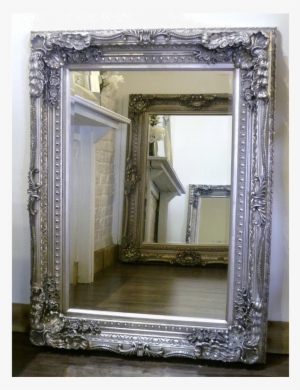 An Overall View Of This Highly Decorative, Ornate Mirror - Mirror