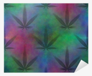Seamless Tileable Fractal Marijuana Leaf Poster • Pixers® - Motif
