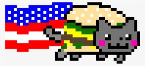 Nyan Cat - American Nyan Cat Pixel Art